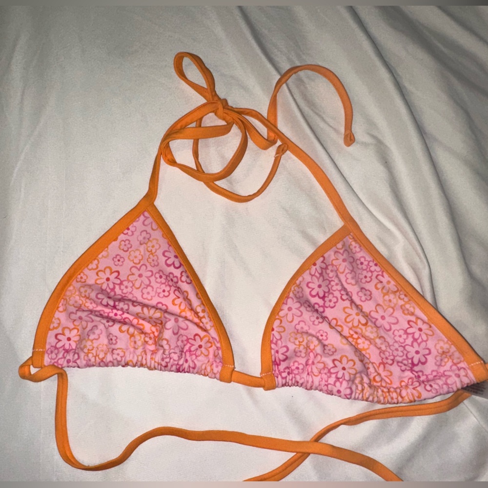 Floral bikini top